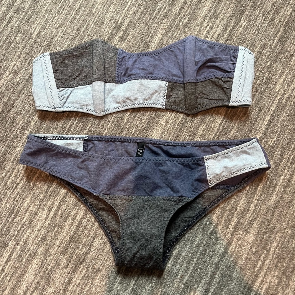 Lisa Marie Fernandez patchy bikini